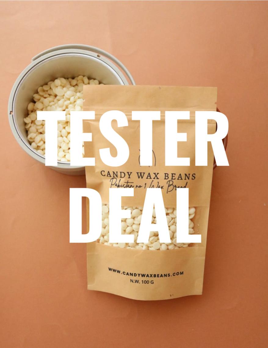 TESTER DEAL -100g Wax + Container + Wooden Stick